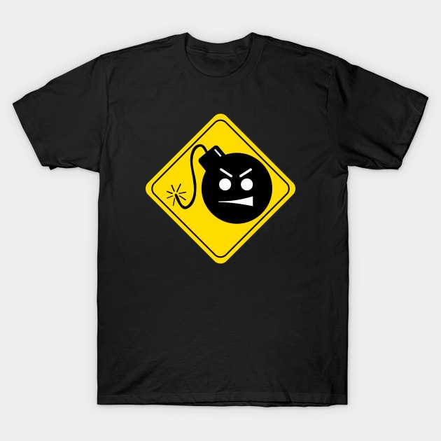 Serious Sam - Danger Sign T-Shirt by Remus